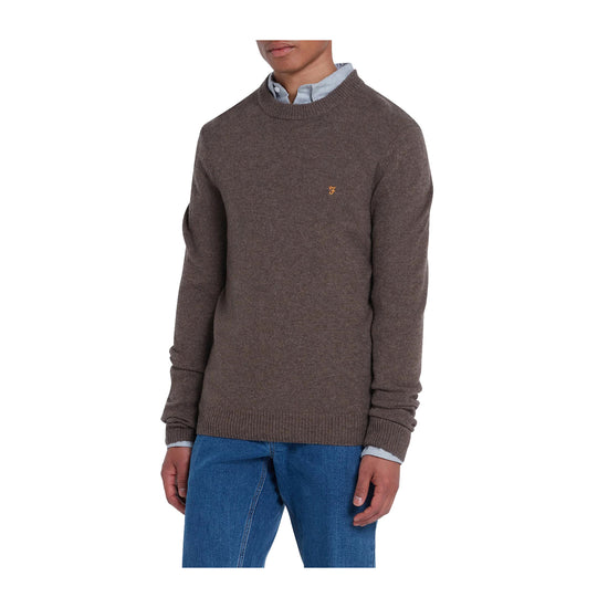 Maglione Uomo con dettagli a coste a maglia