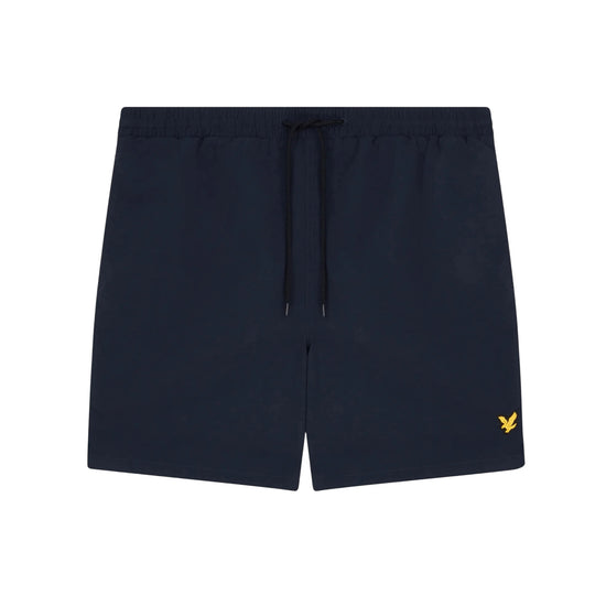 Costume Uomo Blu a pantaloncino, con patta posteriore e micro logo