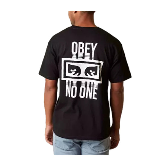 T-Shirt Uomo nera con stampa No One