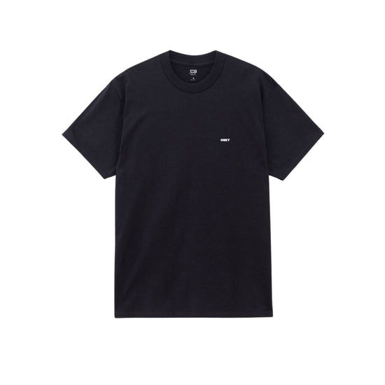 T-shirt Uomo Nera con stampa con fiamma