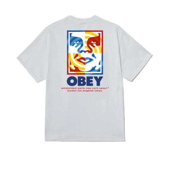 T-shirt Uomo Bianca con grafica stampata retro