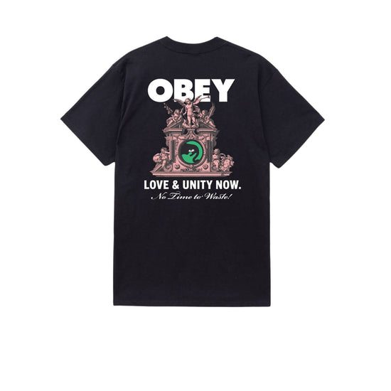 T-shirt Uomo Nera con logo e grafica fronte/retro