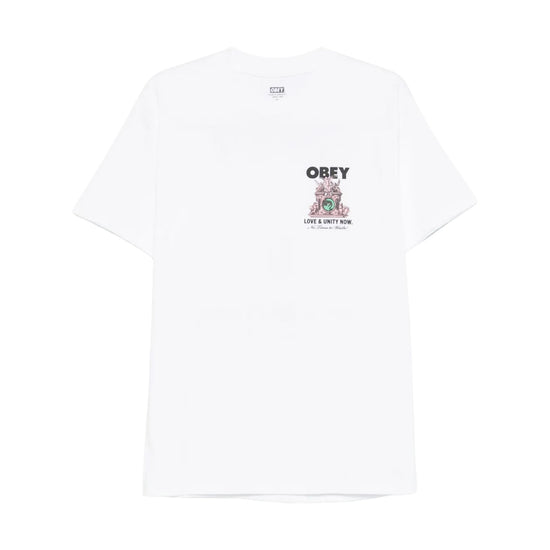 T-shirt Uomo Bianca con logo e grafica fronte/retro