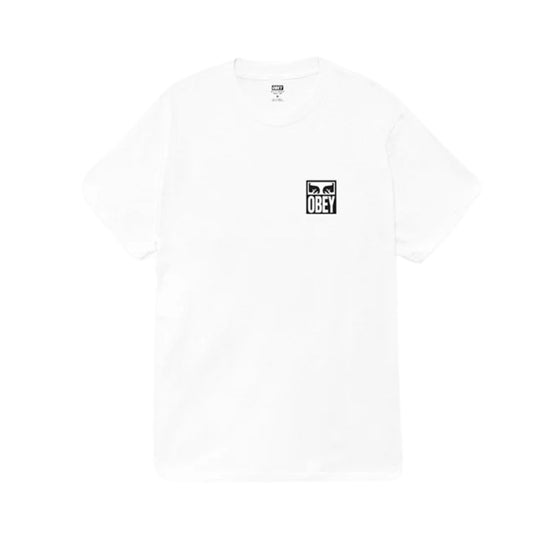 T-shirt Uomo Bianca con grafica e logo a contrasto