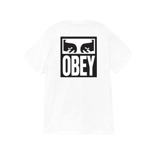 T-shirt Uomo Bianca con grafica e logo a contrasto retro
