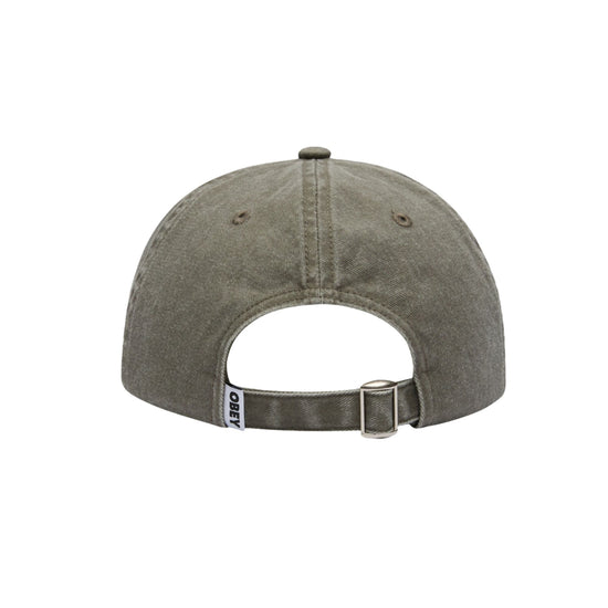 Cappello Uomo Verde oliva con logo frontale retro