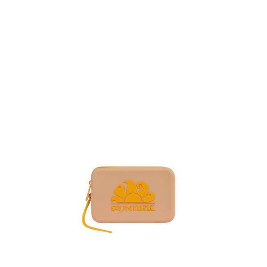 Pochette Unisex con logo frontale Arancione, in gomma