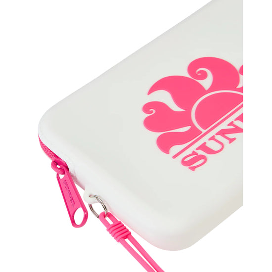Pochette Unisex con logo frontale, in gomma
