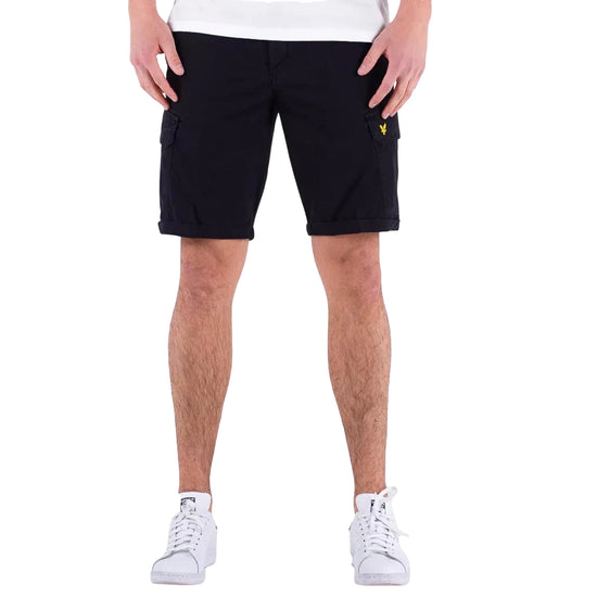 Bermuda Uomo con micro logo frontale in tinta unita