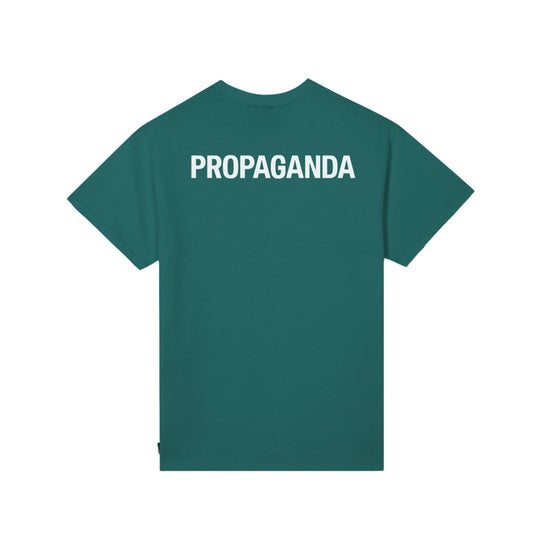 T-shirt Uomo Verde con Propaganda Logo Og Bianco retro