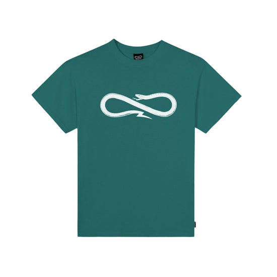 T-shirt Uomo Verde con Propaganda Logo Og Bianco