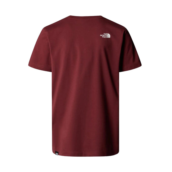 T-shirt Uomo Simple Dome Bordeaux retro