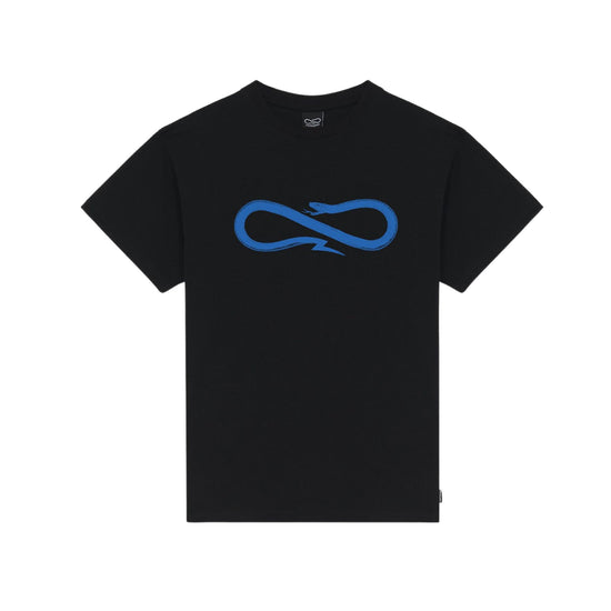 T-shirt Uomo Nera con dettagli blu