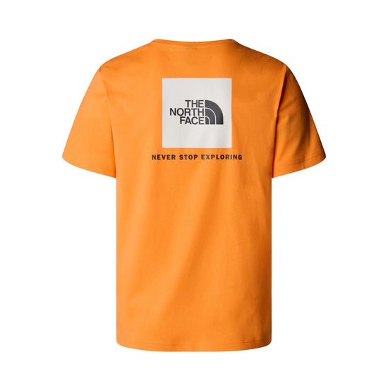 T-shirt Uomo stampa retro con logo Arancione retro