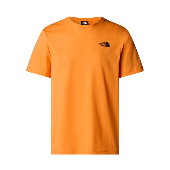 T-shirt Uomo stampa retro con logo Arancione