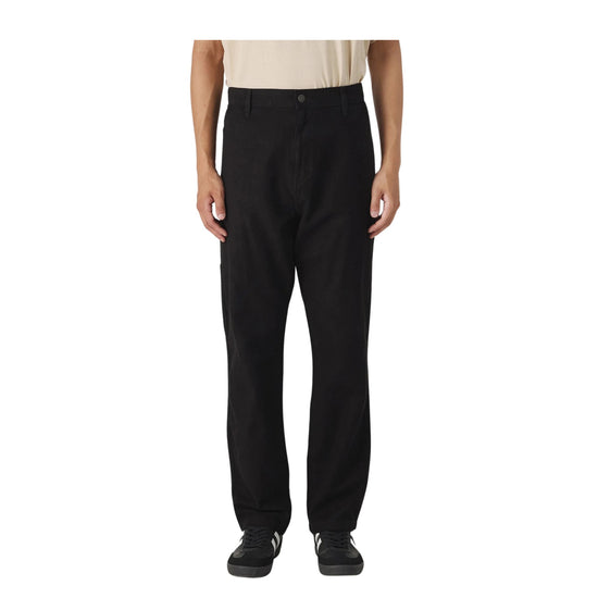 Pantaloni Uomo Carpenter Straight Nero modello frontale