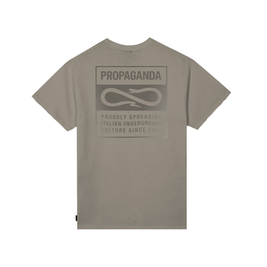 T-shirt Uomo con stampa glossy sur ton Beige retro