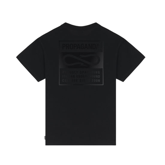 T-shirt Uomo con stampa glossy sur ton Nero retro