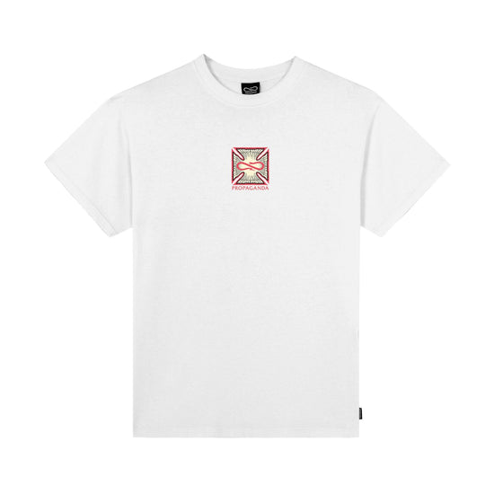 T-shirt Uomo Bianca con stampa frontale e retro