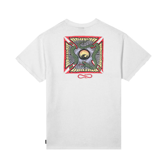 T-shirt Uomo Bianca con stampa frontale e retro