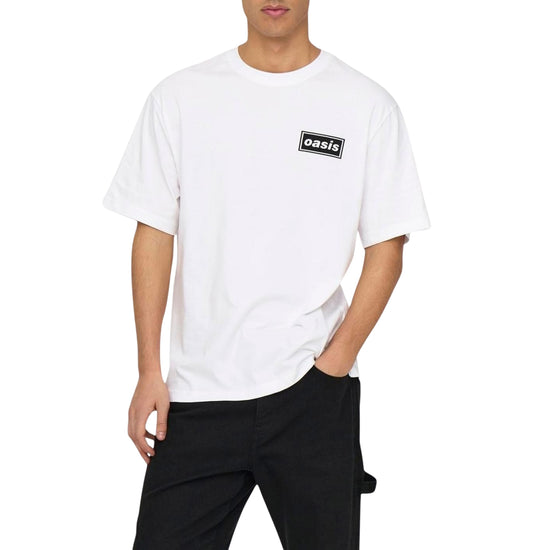 T-Shirt Uomo in cotone con stampa Oasis
