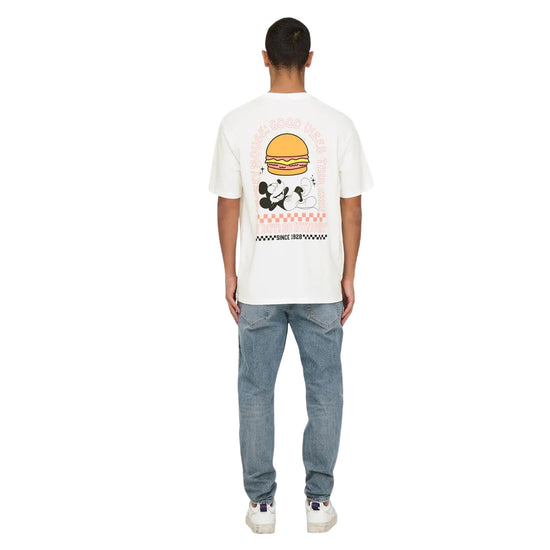 T-shirt Uomo in cotone con stampa Mickey Mouse