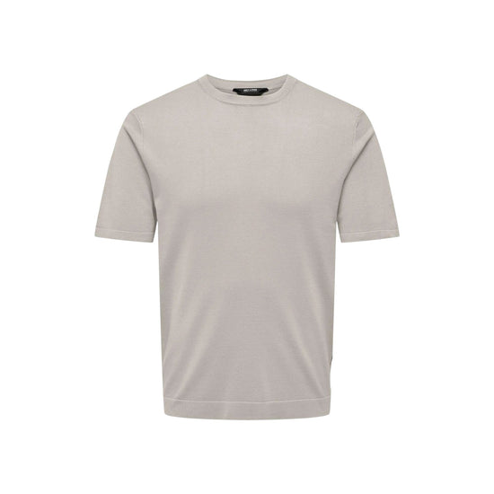 T-shirt Uomo slim fit in tinta unita grigia
