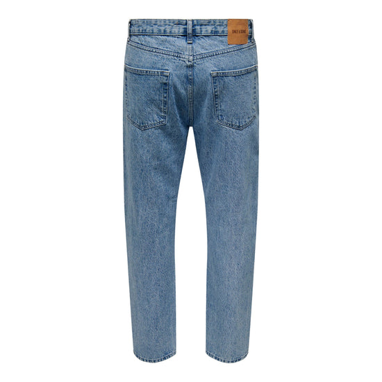 Jeans Uomo Loose fit Denim blu retro