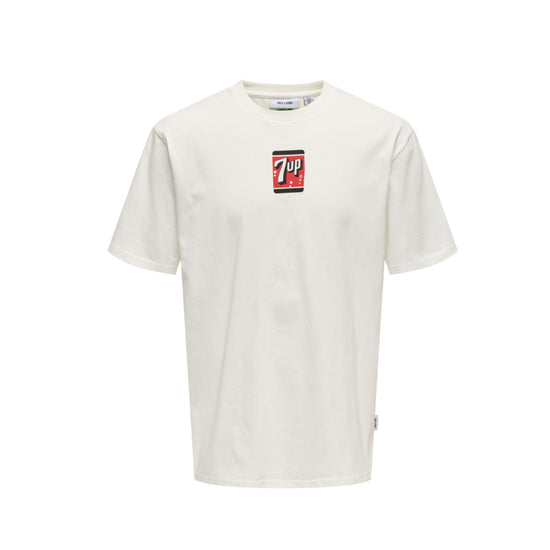 T-shirt Uomo Bianca con grafica 7up