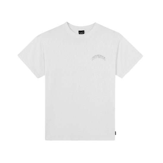 T-shirt Uomo Bianca con stampa triangolo cobra