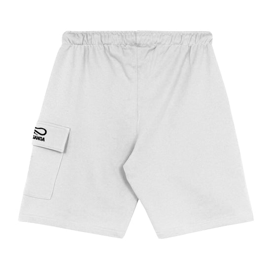 Bermuda Cargo Uomo in felpa di cotone Bianco