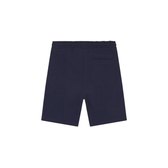 Bermuda Blu Bambino con micro logo frontale a tinta unita