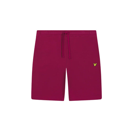 Bermuda Bordeaux Uomo con micro logo frontale e vita elasticizzata con cordoncino