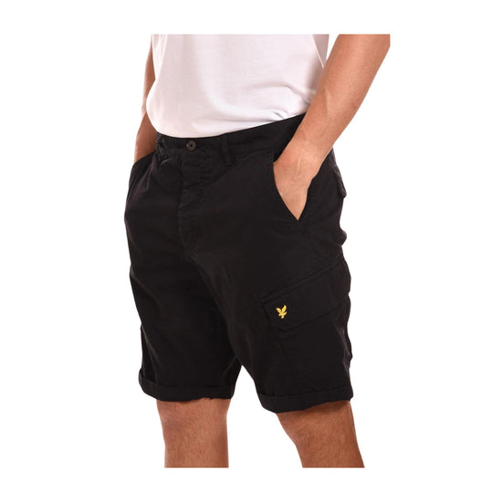 Bermuda Uomo in cotone con logo applicato e tasche con patta