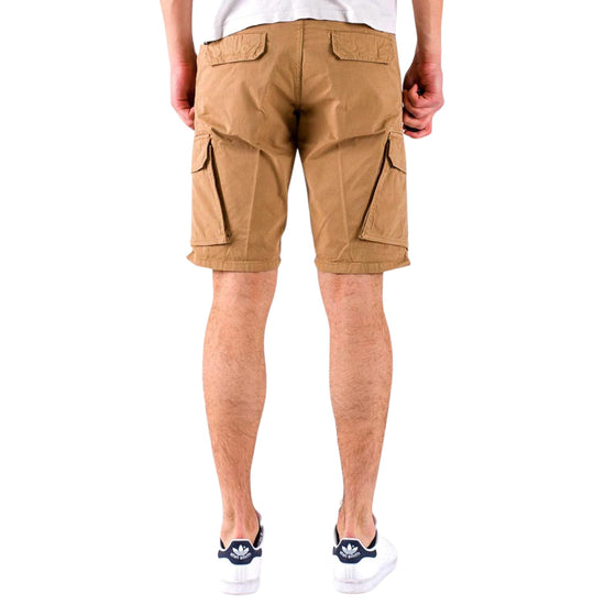 Bermuda Uomo beige con tasche cargo