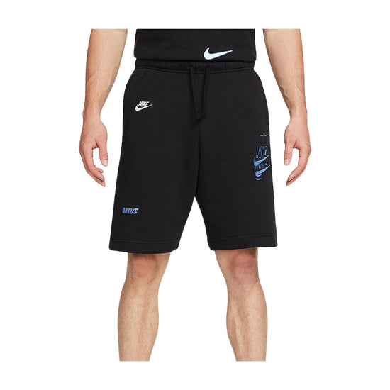 Bermuda Uomo sportivo con coulisse in vita e ricami a contrasto