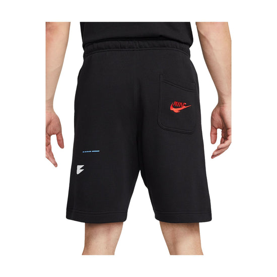 Bermuda Uomo sportivo con coulisse in vita e ricami a contrasto