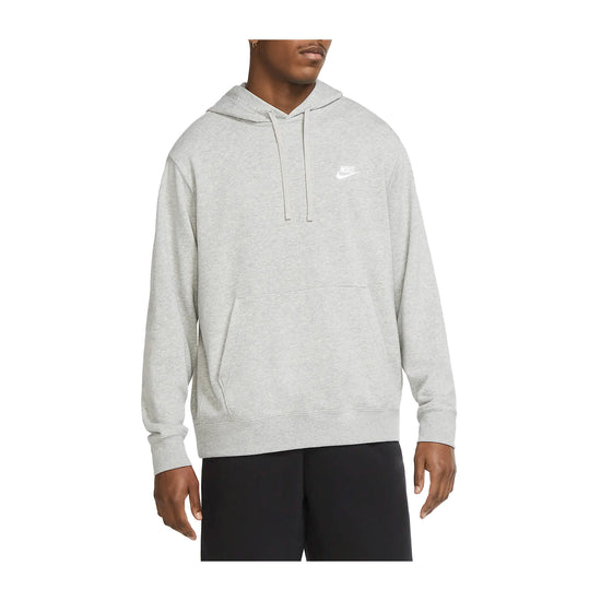 Felpa Uomo con cappuccio regolabile Grigio modello frontale