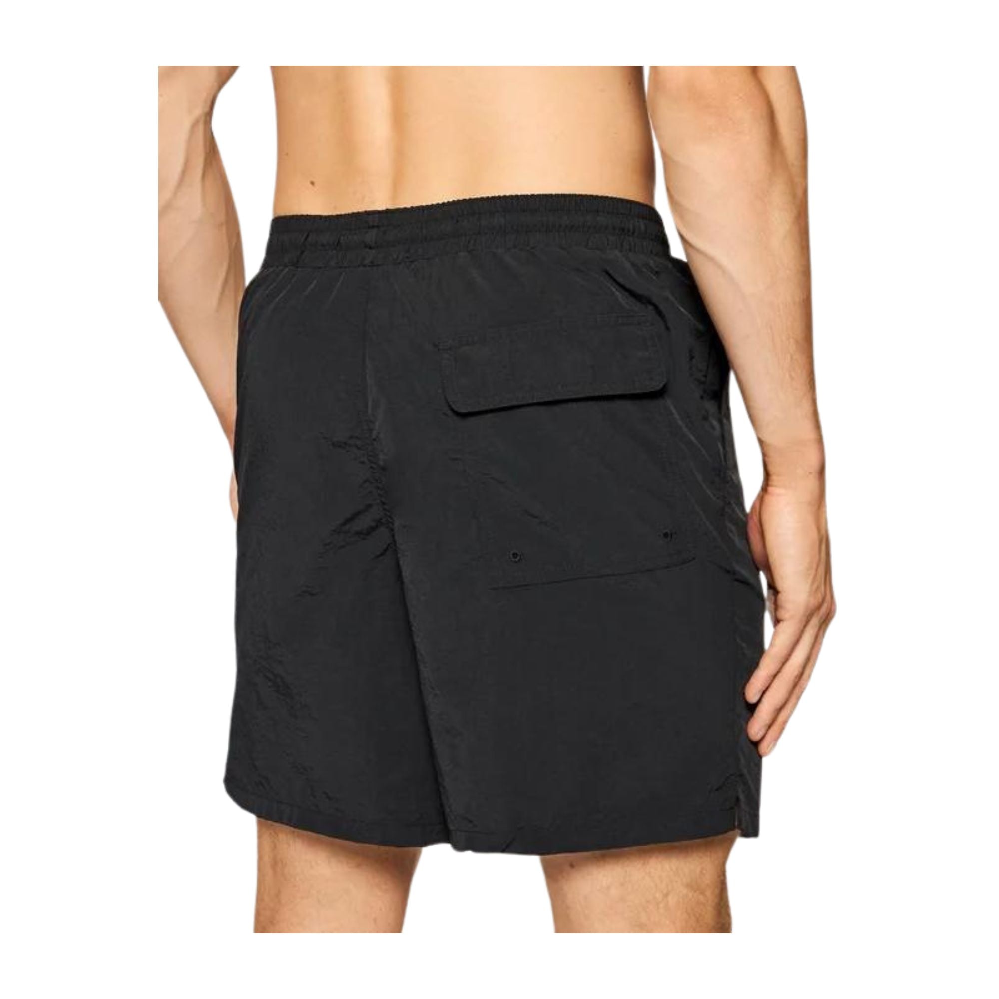 Costume Nero Uomo regular fit con tasche laterali e micro logo