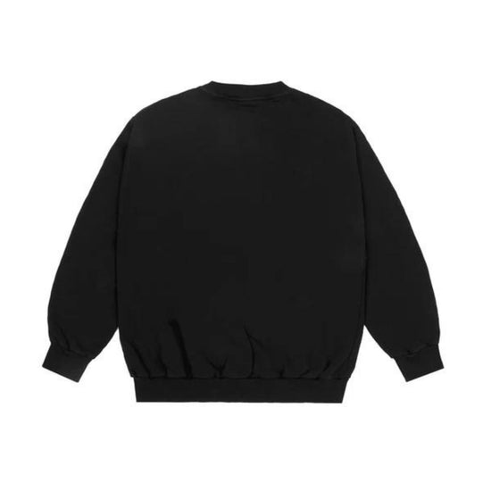 Retro Felpa in cotone con logo sul petto