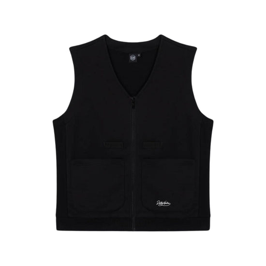 Gilet Nero Uomo con stampa 3D in silicone in tinta unita