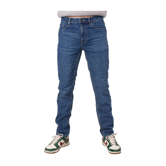 Jeans Uomo in cotone dalla vestibilità slim con cinque tasche