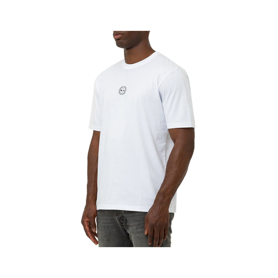 T-Shirt Uomo bianco con stampa Explore & Create