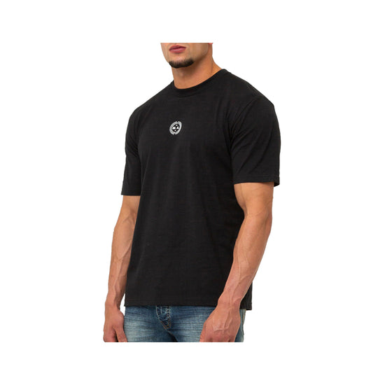 T-Shirt Uomo nera con stampa Explore & Create