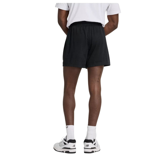 Shorts Uomo in mesh leggero Essentials Nero modello retro