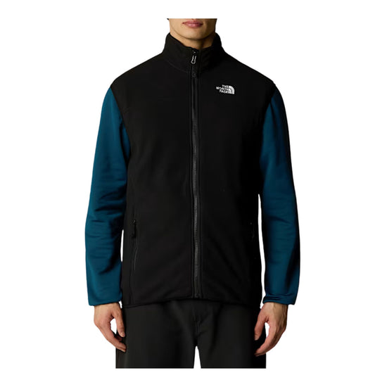 Gilet Uomo 100 Glacier Nero modello frontale