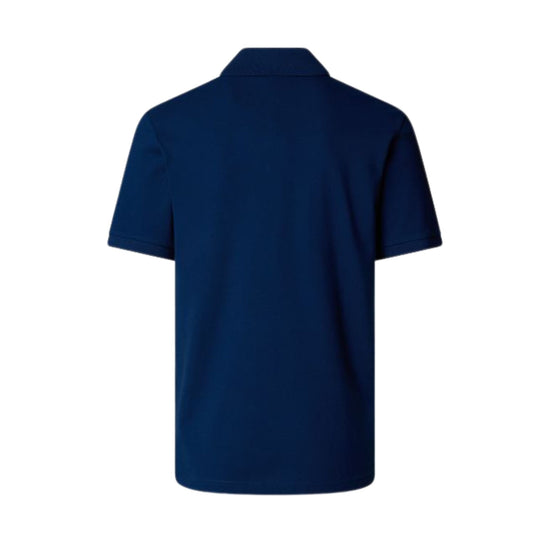 Polo Uomo in tinta unita Blu retro