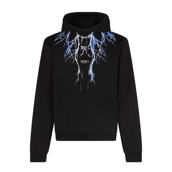 Felpa Unisex con fulmini blu