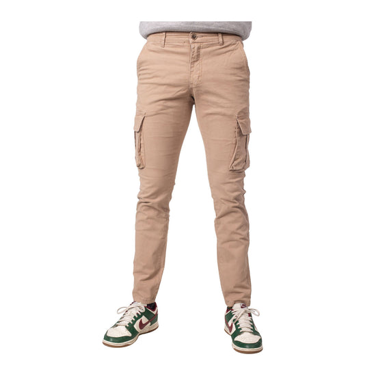 Pantalone Uomo in cotone stretch con numerose tasche
