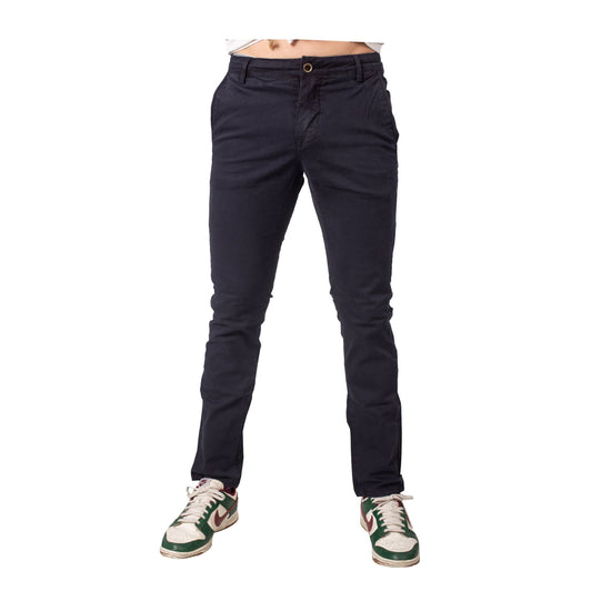 Pantalone Uomo in cotone stretch con tasche laterali a filo